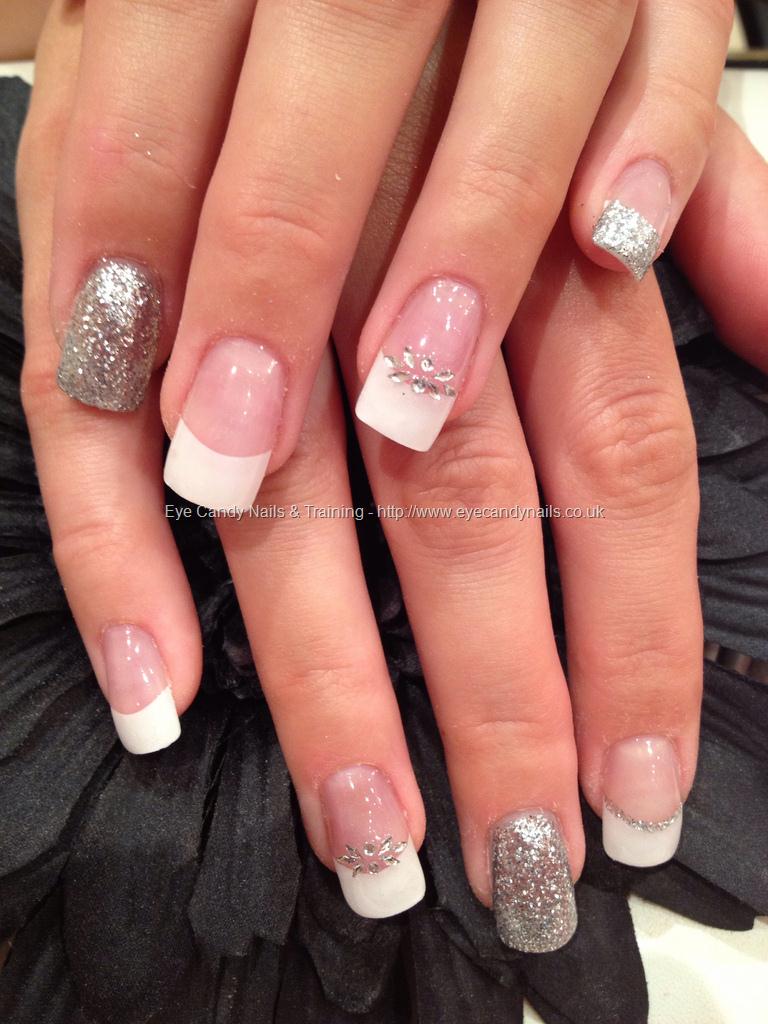 Eye Candy Nails & Training - White tips with acrylic overlays and ...