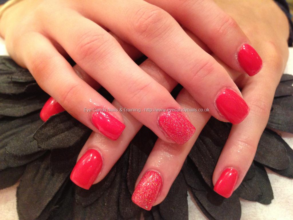 Eye Candy Nails & Training - Acrylic nails with pink gelish gel polish ...