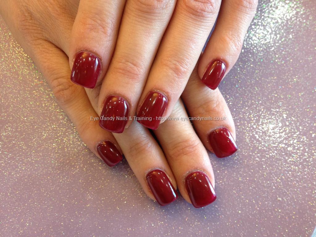 Eye Candy Nails & Training - Acrylic nails with black cherry berry gel ...