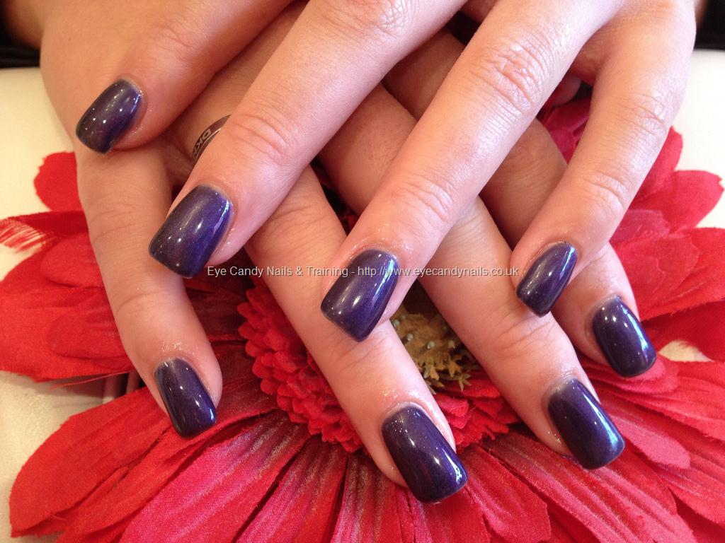 Eye Candy Nails Training Acrylic Nails With Blueberry Crush Gel Polish By Nicola Senior On 24 November 12 At 12 12