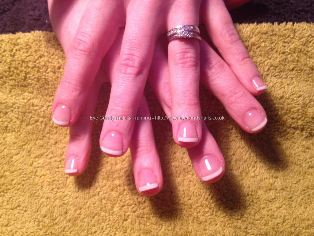 hard gel overlay on natural nails natural nail length