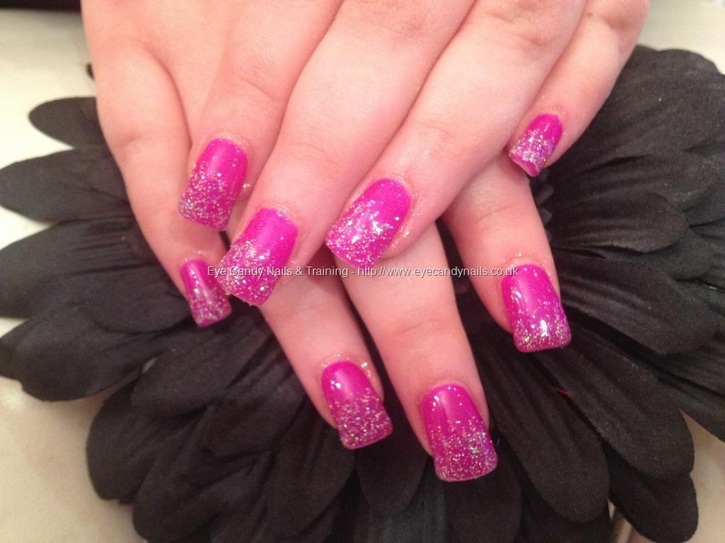 Eye Candy Nails & Training - Acrylic nails with gel polish and glitter ...