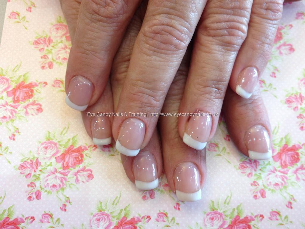 french acrylic overlay on natural nails